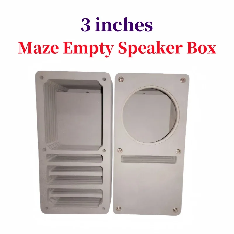 3-inch 72mm/77mm Maze Empty Speaker Box Full Range Speaker Housing DIY ...