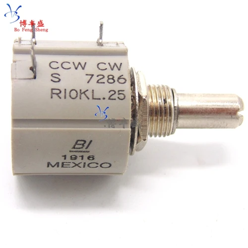 CCW CW S 7286 R1K 2K 5K 10K 2W 전력 정밀 멀티 턴 전위차계, 10 회전