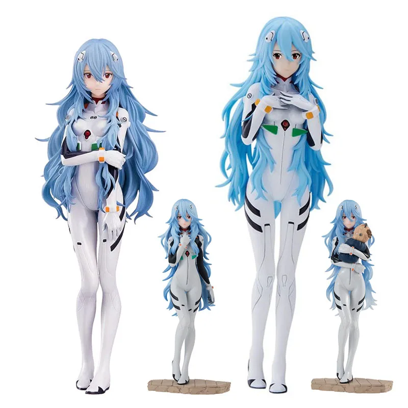 

BANDAI NEON GENESIS EVANGELION EVA Ayanami Rei Action Figure Long-haired Cute Girl Model Toy Collection Ornaments