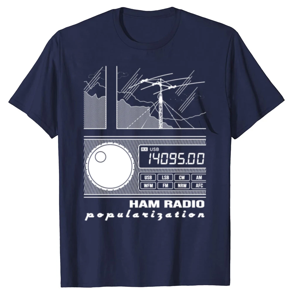 Lustige Amateur Ham Radio Operator T Shirts Kurzarm Geburtstag Geschenke Herren Kleidung Mode Lässig Lose Übergroßen T Shirt