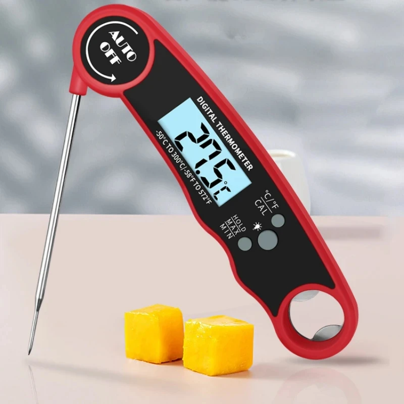 Digital Food Thermometer for Cooking and BBQ - Accurate Temperature Gauge for Meat and Milk