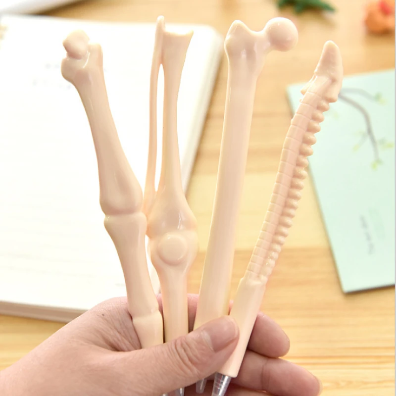 창조적인 참신한 뼈 모양 볼펜, 손가락 펜, 간호사 의사 펜, 문구, 미친 학생 선물 펜, 쓰기, 200 개