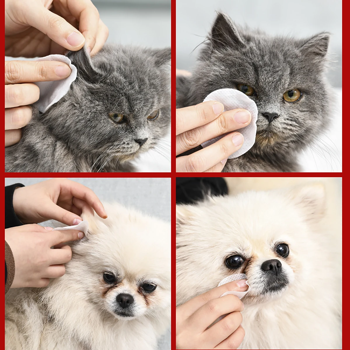 Pet Remove Dirt from Eyes and Ears Wipes Dog and Cat Earwax Clean Ears Odor Remover Wet Tissue Cleaning Tools Supplies pet cleaning wipes