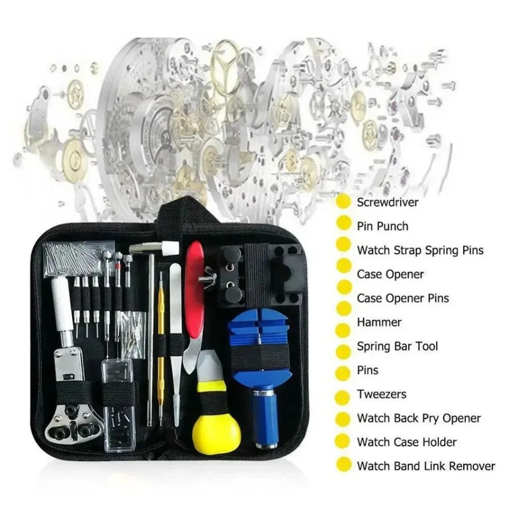 Deluxe 147-Piece Watch Repair and Maintenance Toolkit