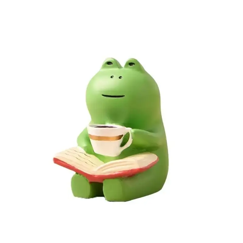 개구리 흔들 의자 장식, 사무실, 컴퓨터 스테이션, 책, 데스크탑 장식, 좋은 제품, 감압, 작은 선물