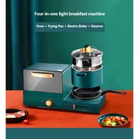 Automatic oven bread machine multi-function frying pan mini oven household bread pizza oven frying pan sandwich maker baking 2