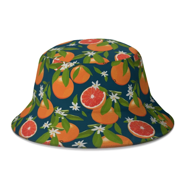 Summer Juicy Grapefruit Floral Pattern Bucket Hats for Women Men Outdoor  Foldable Bob Fishing Fisherman Hats Girls Boys Sun Cap - AliExpress
