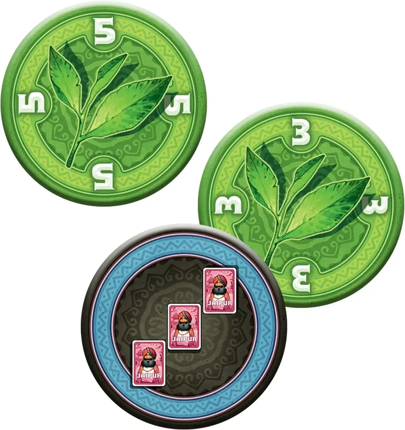 Jaipur board game - strategic trading game suitable for children aged 10 and above, 2 players, 30 minutes of game time, space co 5
