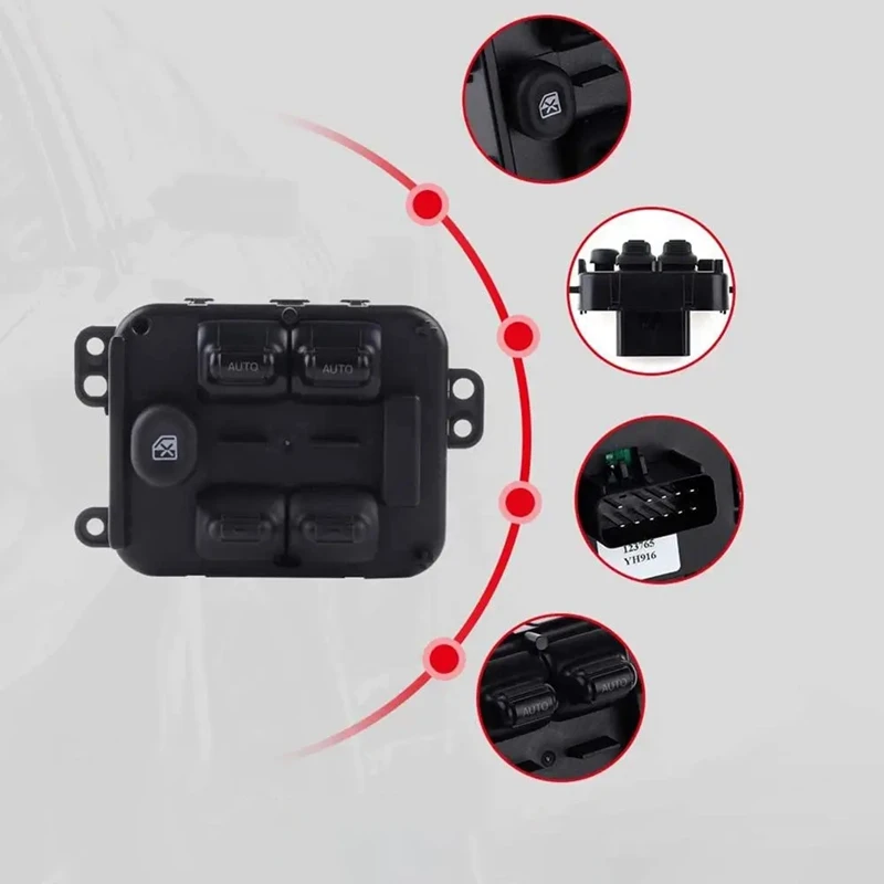 

Боковой электрический выключатель окна автомобиля для Jeep Liberty 2005-2007 Master, переключатель стеклоподъемника 56054002AA