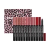 Dragon Ranee12 Color/set Lipstick Pen Matte Velvet Mist Lipstick Pen with Pencil Sharpener Lip Liner Set 6
