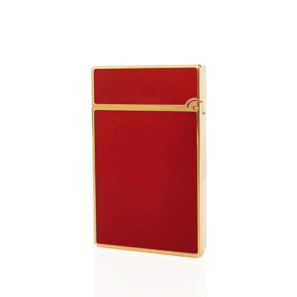 Cool Gas Lighter Red Lacquer Cigarrette Tobacco Cigar Accessories Smoking Men Gifts Collections Special Brand