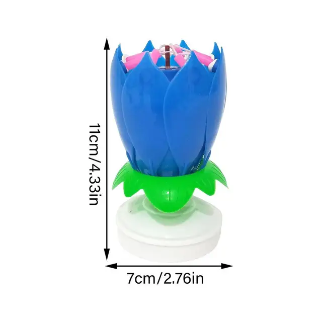 Vela de pastel - Velas de loto giratorias electrónicas - Doble capa (color)  Ndcxsfigh Nuevos Originales