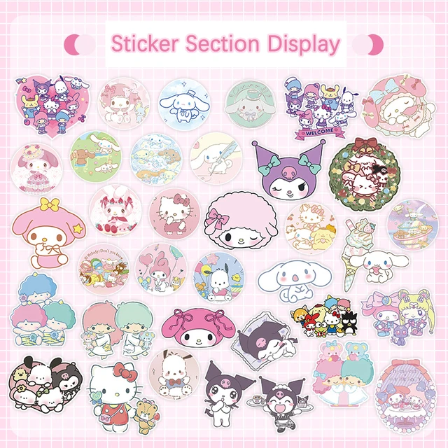 Melody Kuromi Stickers, Hello Kitty Stickers Kuromi