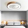 Smart Ceiling Fans With Light For Living Room Dining Room Blades Reversible 6 Speeds 52CM Fans Lighting 36W Low Floor 6