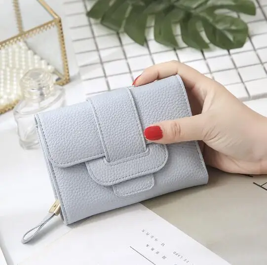 Portafoglio Donna In Pelle Con Blocco RFID, Piccolo Ma Capiente, Porta Carte E Monete, 13x10cm, Vari Colori