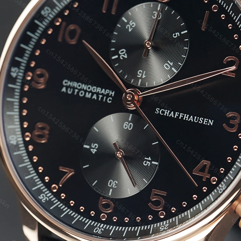 2022 Fashion New Men's Automatic Watch 44mm Sapphire Crystal Glass Stainless Steel Leather Strap Sports Leisure Waterproof