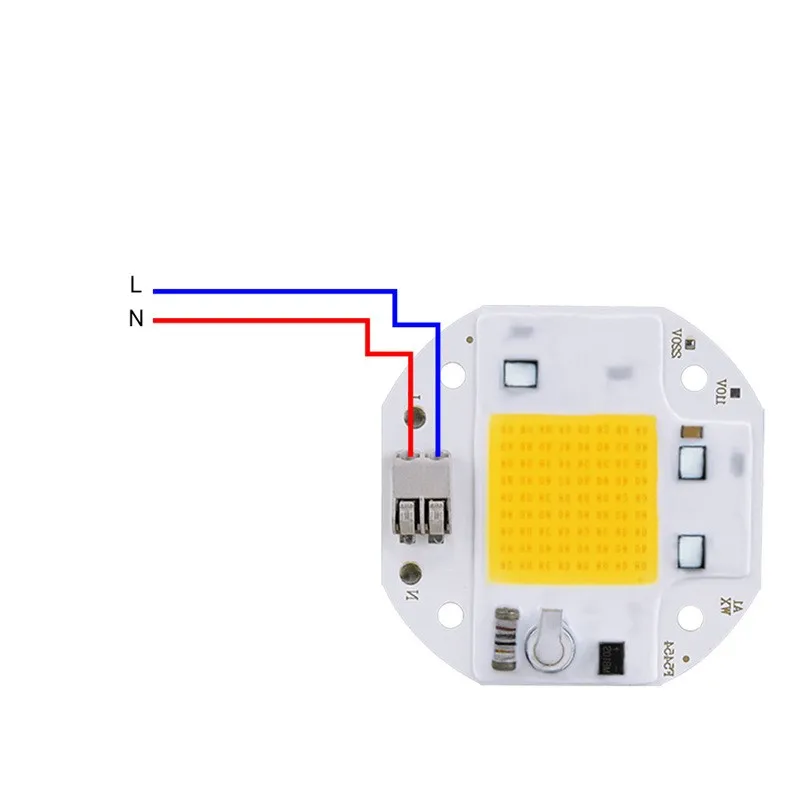 5PCS AC110V 220V COB LED Chip high-power 50W 70W 100W No Need Driver Warm Cold White Full Spectrum Light Lamp Beads Welding Free