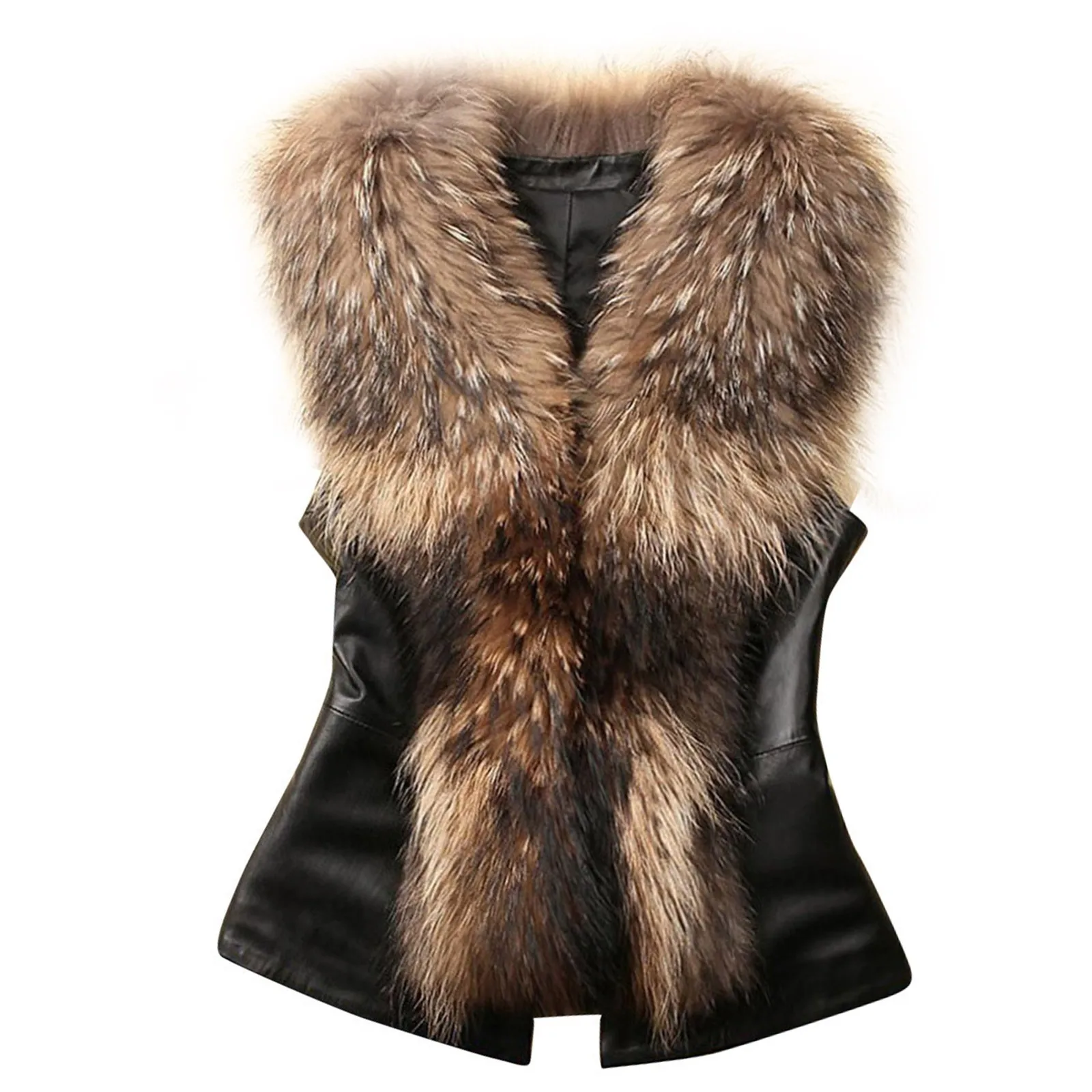 

Women’S Faux Vest Autumn And Winter Coat Sleeveless Winter Body Warm Coat Waistcoat Gilet Outwear High-Quality Fashion Coats