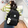 5pcs Backpack Combo Set Large Capacity School Bags Set Canvas with Pendant Soft for Primary Middle School Students 3