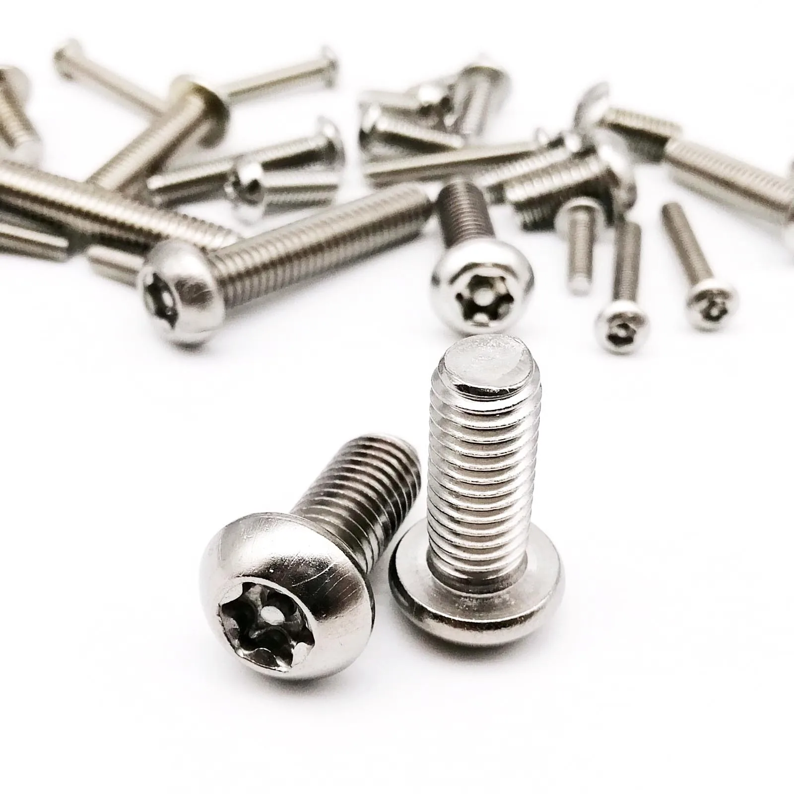 M2 M2.5 M3 M4 M5 M6 M8 304 A2-70 Stainless Steel Six Lobe Torx Button Round Head with Pin Anti-theft Security Bolt Screw torx screw torx screw bolt stainless steel screw