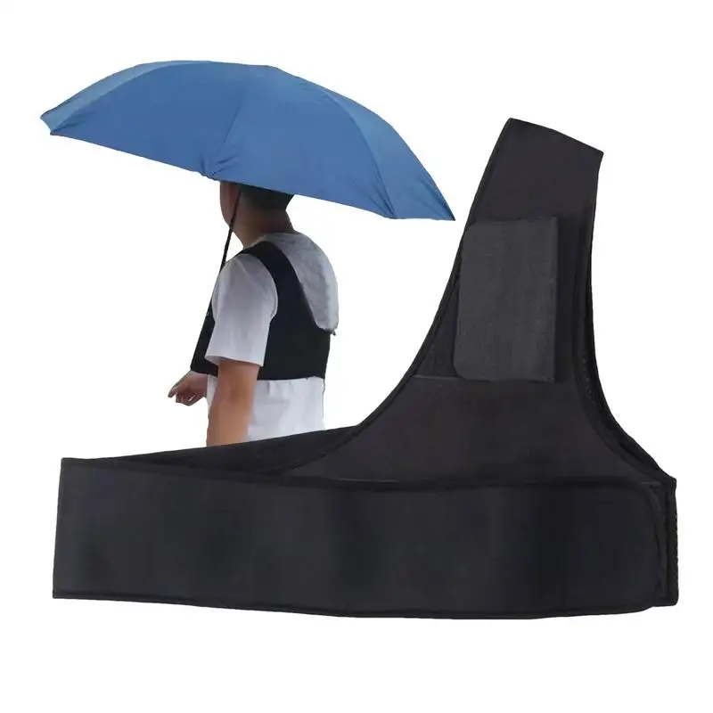 Hands-Free Umbrella Holder Support Strap Adjustable Sun Holder For Gardening Parks Festivals
