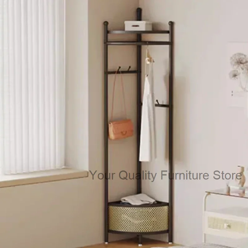 

Nordic Hanger Clothes Rack Gold Entrance Hall Dresses Cabinets Clothing Rack Boutique Rail Perchero Pared Home Furniture WJ30XP