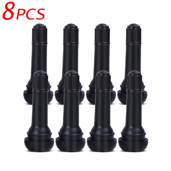 Enhanced Tire Valve Stems with Caps - Snap-In Rubber