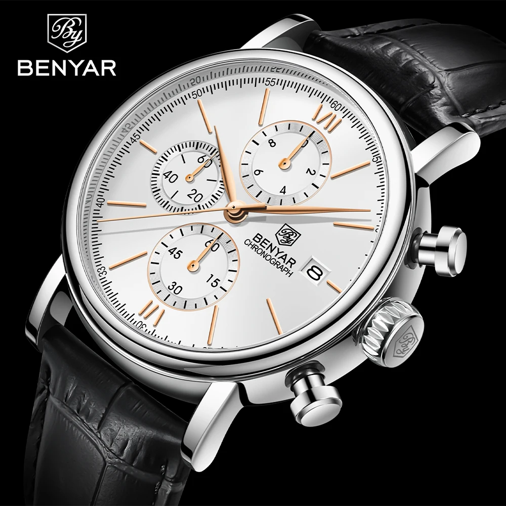 BENYAR Rel gio de quartzo masculino marca superior desporto rel gio benyar-rel-gio-de-quartzo-masculino-marca-superior-desporto-rel-gio