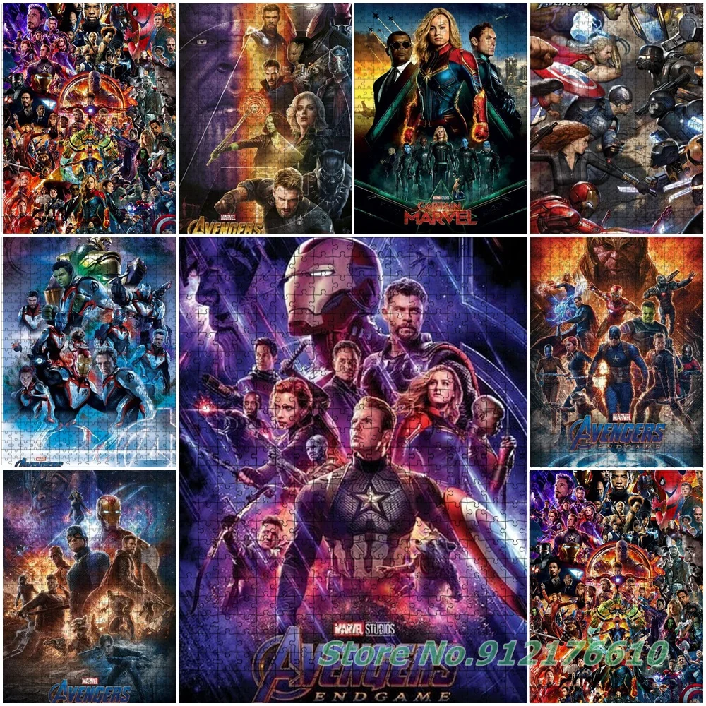 Quand Avengers Endgame Sur Disney Puzzle Du Film Disney Super-héros, 1000 Pièces, Marvel Avengers Endgame,  Puzzle Créatif, Décompression, Jouets Éducatifs, Cadeaux - Énigmes -  AliExpress