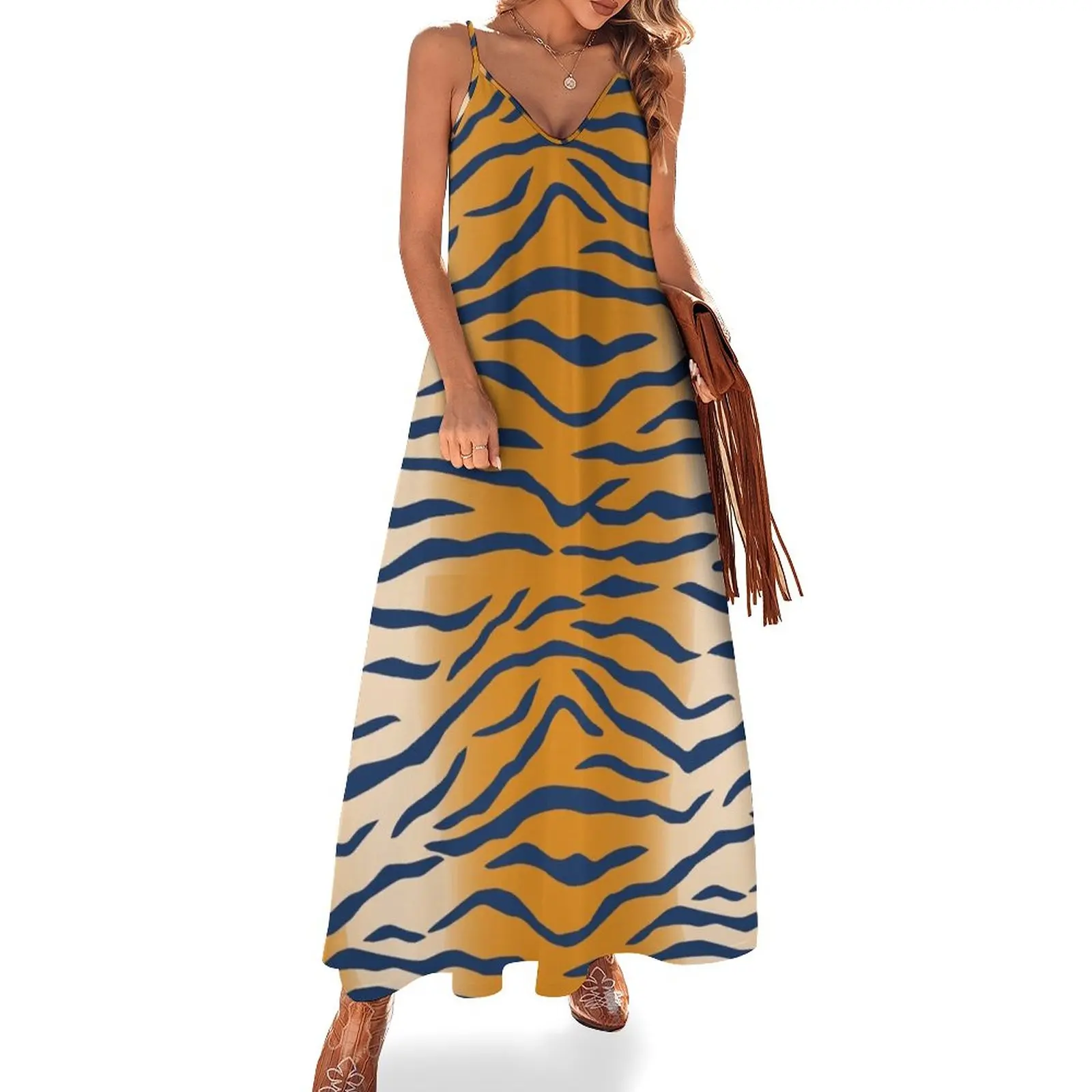 

Auburn Tiger Stripes Sleeveless Dress Woman dresses prom dresses 2023 summer dress women 2023