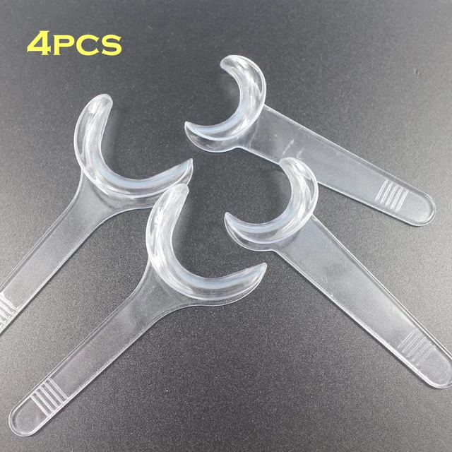 4PCS Dental Lip Pressure Retractor T-Shape Intraoral Cheek Orthodontic Teeth Mouth Opener for Photography Autoclavable Dentist