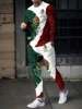 Fashion Mexican Flag 3D Print Men's Sportswear Set Casual Long-Sleeved T Shirt Pants 2-Piece Set Oversized Pullover Men Clothing 6