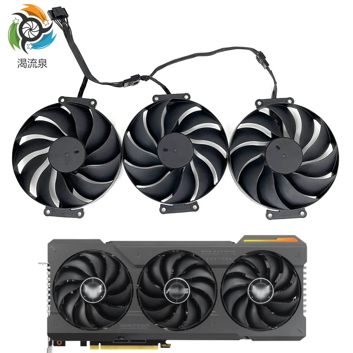 Ventola Di Raffreddamento Muslimex Da 89Mm Per Asus Tuf Gaming Geforce Rtx 4070 4070 Ti 12Gb Gddr6X Oc Edition Ventola Di Raffreddamento Della Scheda 