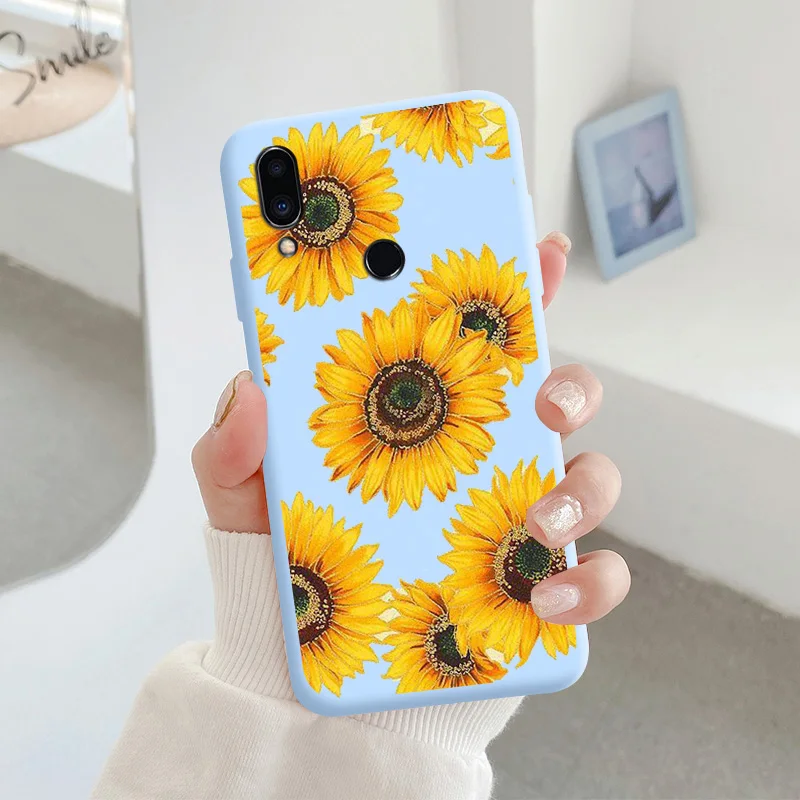 For Meizu note 9 Protective Shell Silicone Soft Shell Phone Case Candy Color Case Fashion Silicone Color Chrysanthemum meizu phone case with stones lock Cases For Meizu