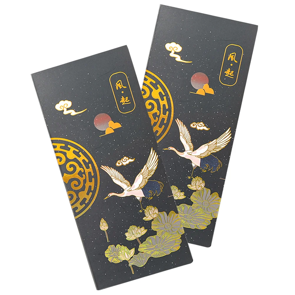 

2 Pcs Paper Notes Stickers Memo Pad Self Notepad Office Mini Refrigerator