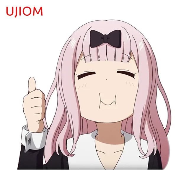 UJIOM-후지와라 치카용 귀여운 애니메이션 벽지 스티커로 밝고 낭만적인 방 만들기