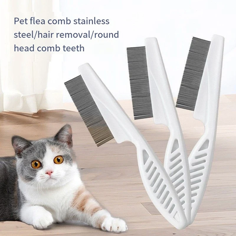 10PCS Flea Comb For Dogs And Cats Multifunctional Pet Hair Comb Flea And Tear Stain Removal Pet Care Accessory
