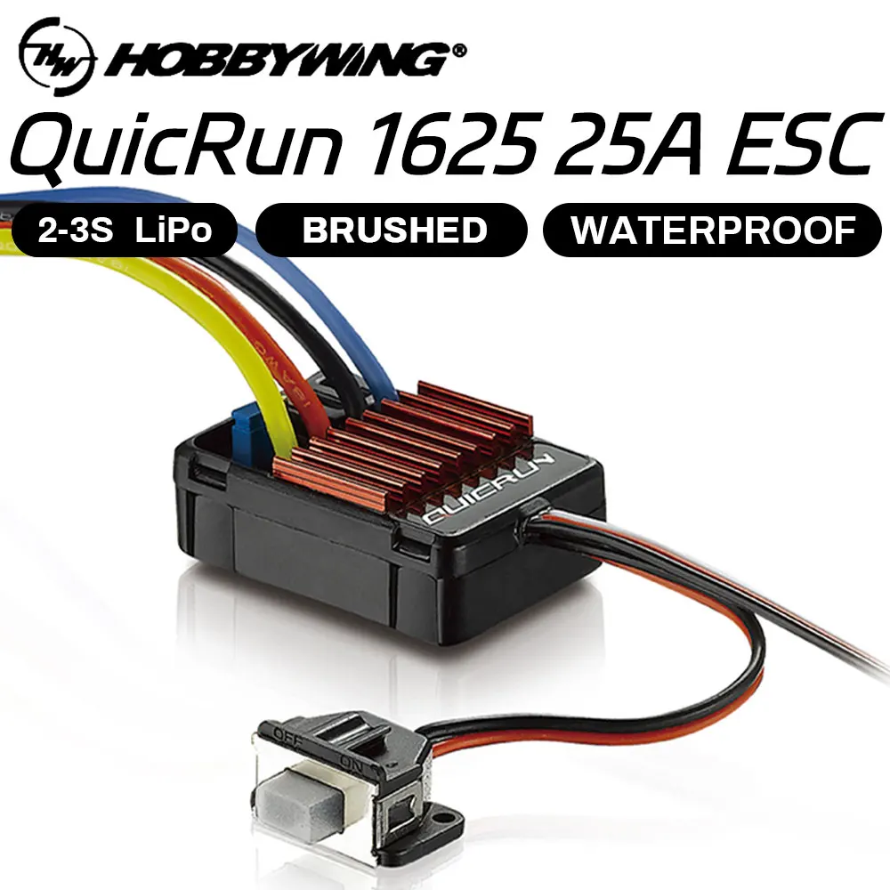 Hobbywing QUICRUN WP10BL120 G2 120A. 2-4s Regolatore Brushless 120A Sensorless Waterproof