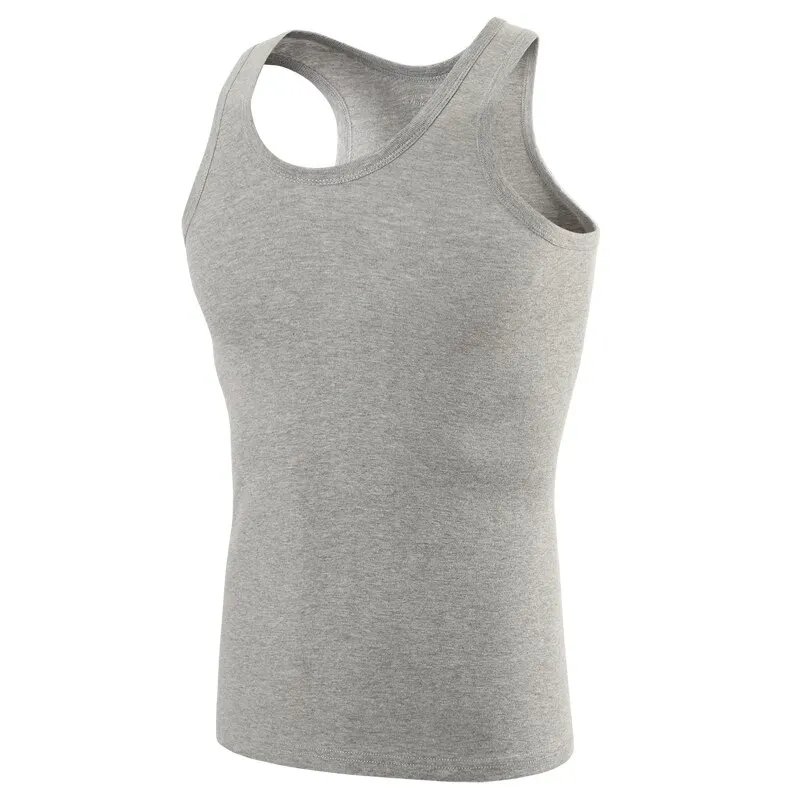 1/3/5 Piece Men’s Cotton Sports Skinny Vest Teenagers Leisure Joker Sleeveless T Men’s Fitness Training Simple Top BEST SELLERS
