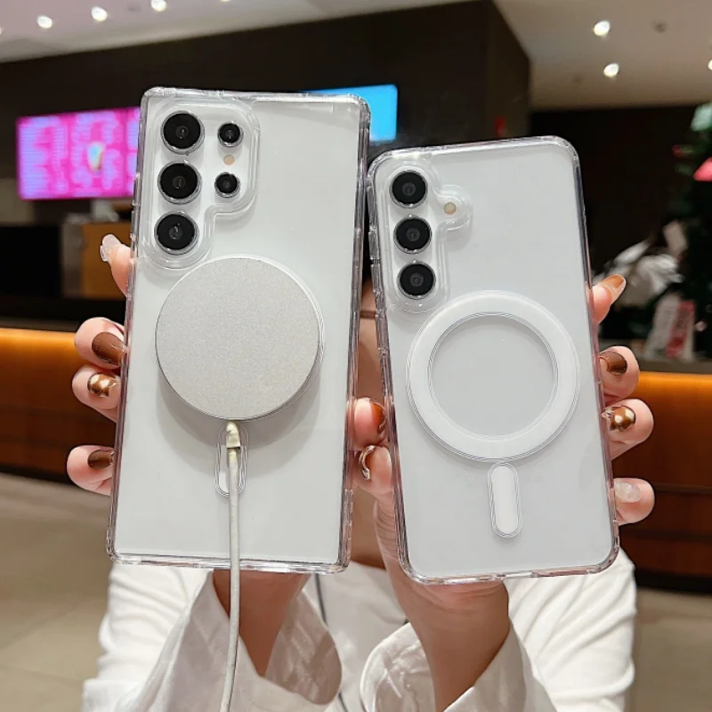 Sleek Clear Acrylic Magnetic Phone Case