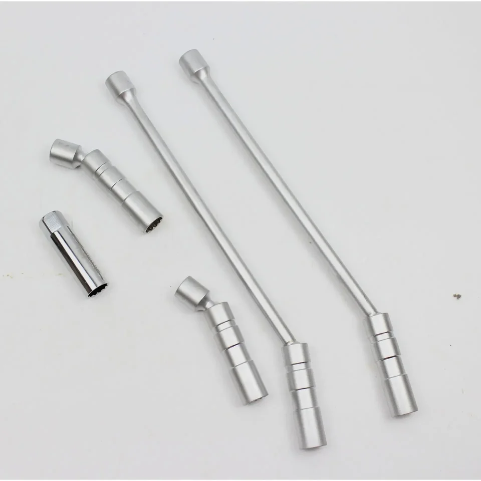 Clé à Douille Magnétique Flexible 14mm/16mm – Pour Bougies D'allumage, Acier Chrome Vanadium, 97mm