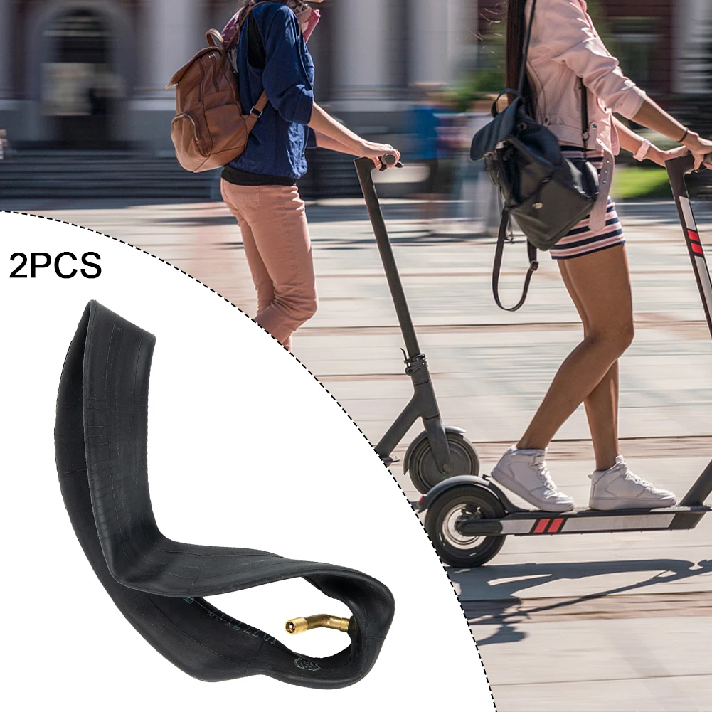 

2 шт. Escooter Scooter 8 1/2X2(50-156) внутренняя трубка для-Xiaomi M365 прямые/Изогнутые резиновые черные аксессуары для электрического велосипеда