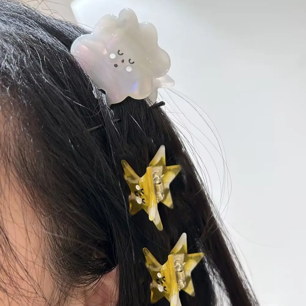 Hairpins Knot Croissant Ponytail Holder Hair Crab Clip Bread Cloud Star Acetate Hair Claw Women Hairgrips Korean Hair Clips