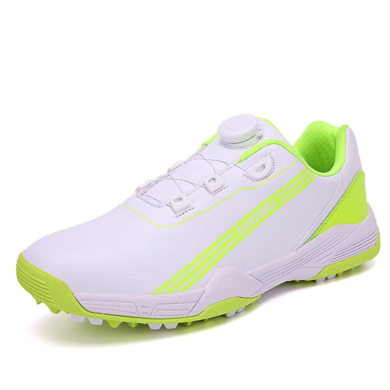 

Big Size 36-47 Couples Golf Shoes Ladies Waterproof Golf Shoes Comfortable Quick Lacing Men Walking Sneakers White Golf Sneakers