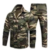 (jacket+pants) Men's Work Clothes Pure Cotton Labor Protection Wear Resistant Electric Welding Auto Repair Flame Retardant Set 3