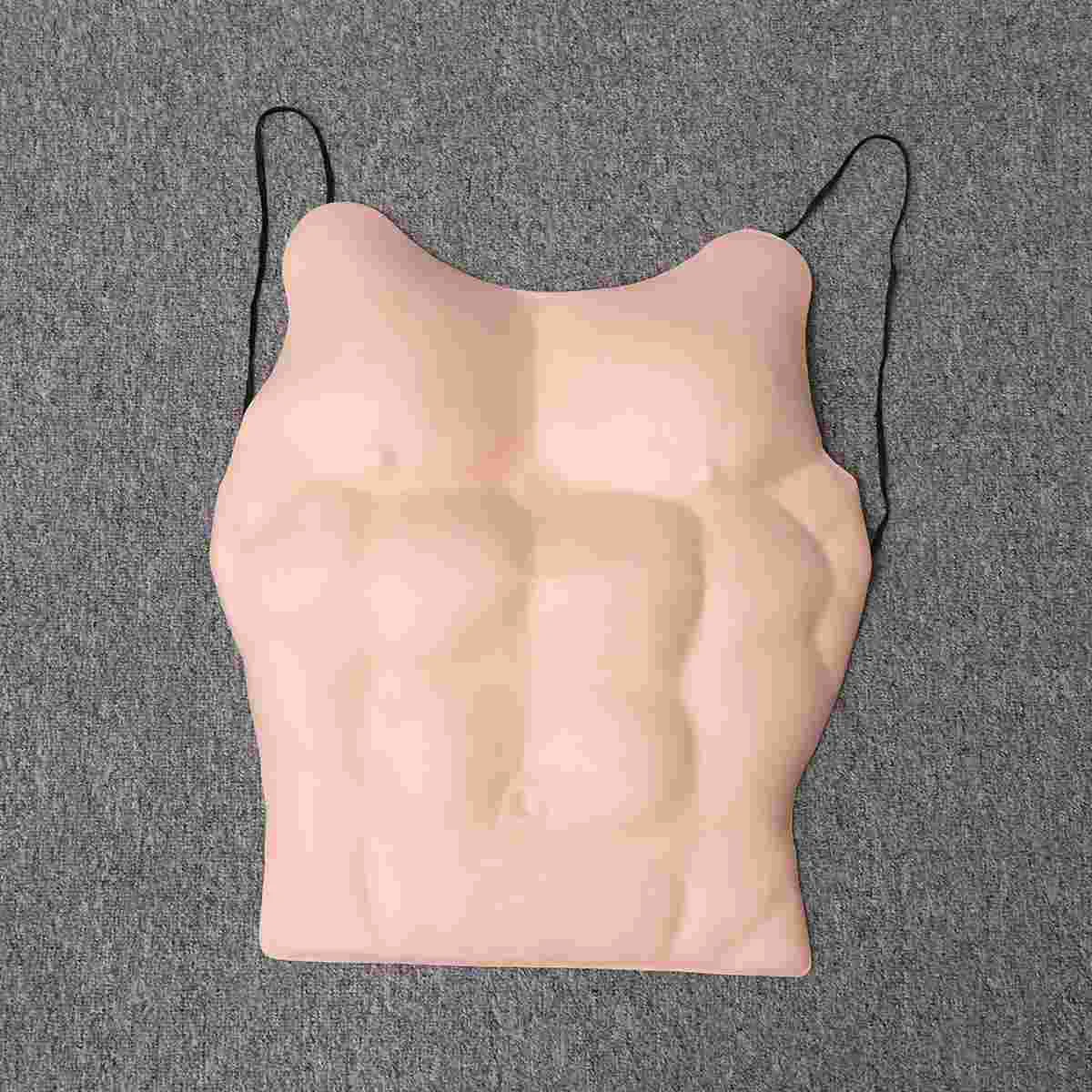Fancy Halloween Costumes Pectoral Muscle Fake Chest Funny Costume Cosplay Clothing Decorative Props Masquerade Party