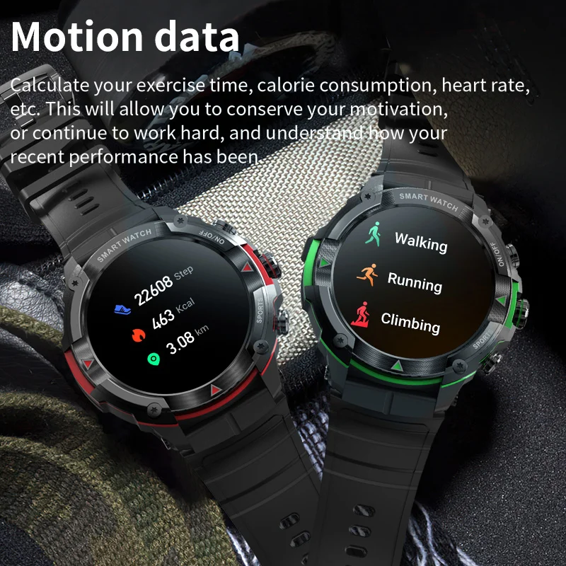 Smart Watch MASX MOSS Ⅱ 1.43'' AMOLED Display Hi-Fi Phone Calls Military-grade Toughness for Men