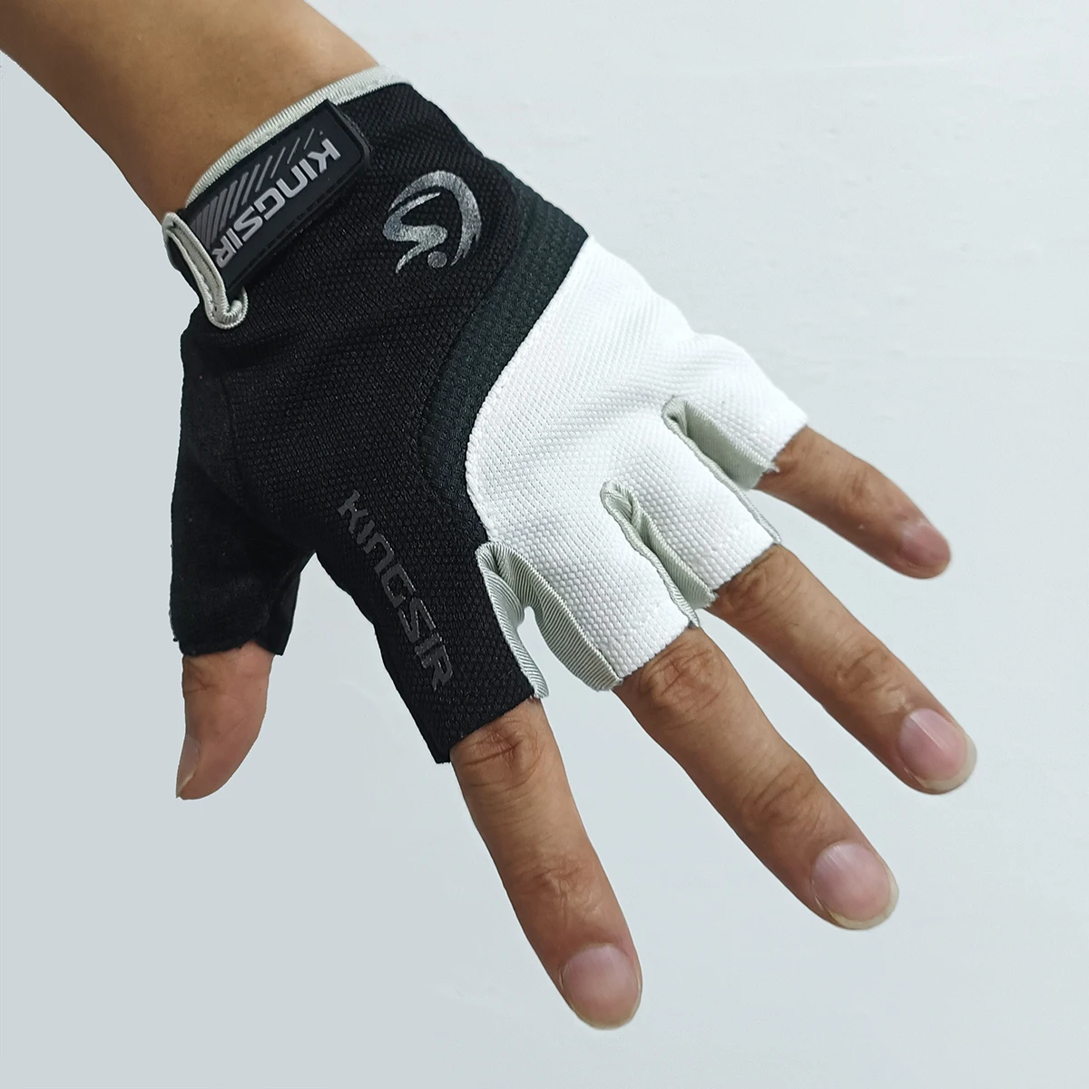 Kingsir MTB Mountain Bike Cycling Gloves Racing Shockproof men women XXL luvas para ciclismo mtb Bicycle Half Finger Gloves Gel 2