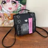 Girl Transparent Kawaii Lolita Ulzzang Ita Bag College Style JK Uniform Y2K Shoulder Bag Harajuku Cartoon Crossbody Bag 3