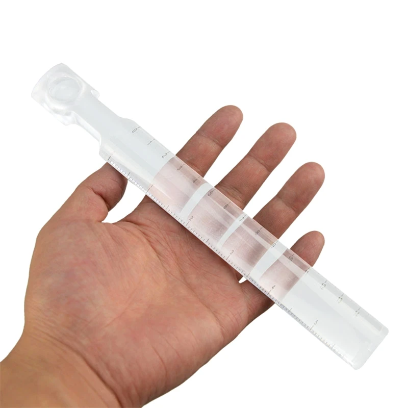 Portable Hand Held Ruler 2x Magnifier Bar 6" with 140 mm Measuring